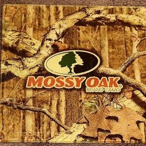 MOSSY OAK CAMO GLASS RESTING SPOON HOLDER OR HOT PAD